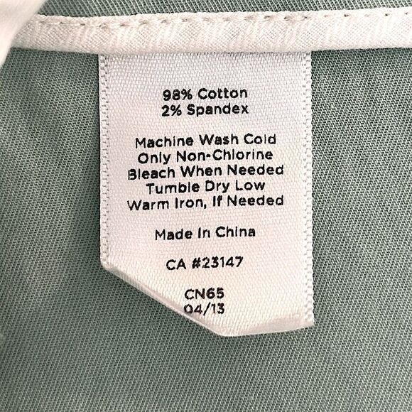 Talbots Crop Pants Size 10 Heritage Mint Green - Picture 12 of 12